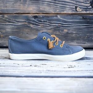 Womens Sperry Top Sider Canvas Boat Shoes